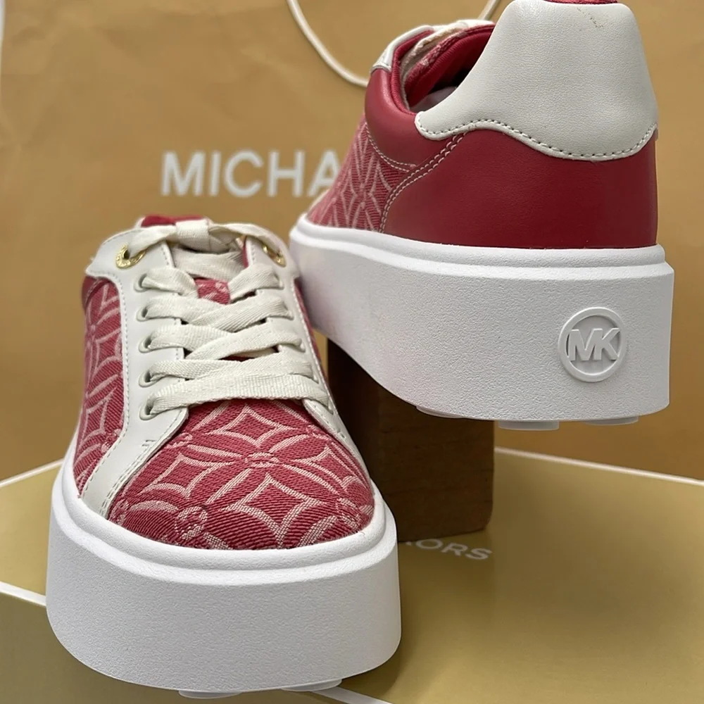 MICHAEL KORS ROMEY LACE UP MK FOULARD JQD MD 49F4RMFS1Y LT BRY SBT